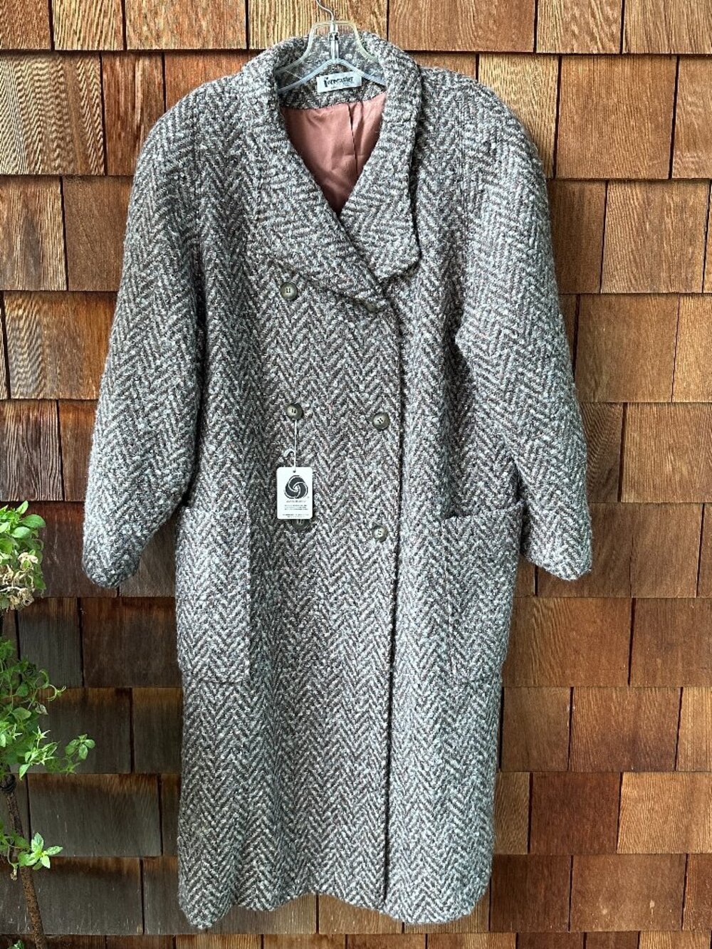 NWT Forecaster of Boston Full Length Double Breasted Wool Blend Coat Women's 16